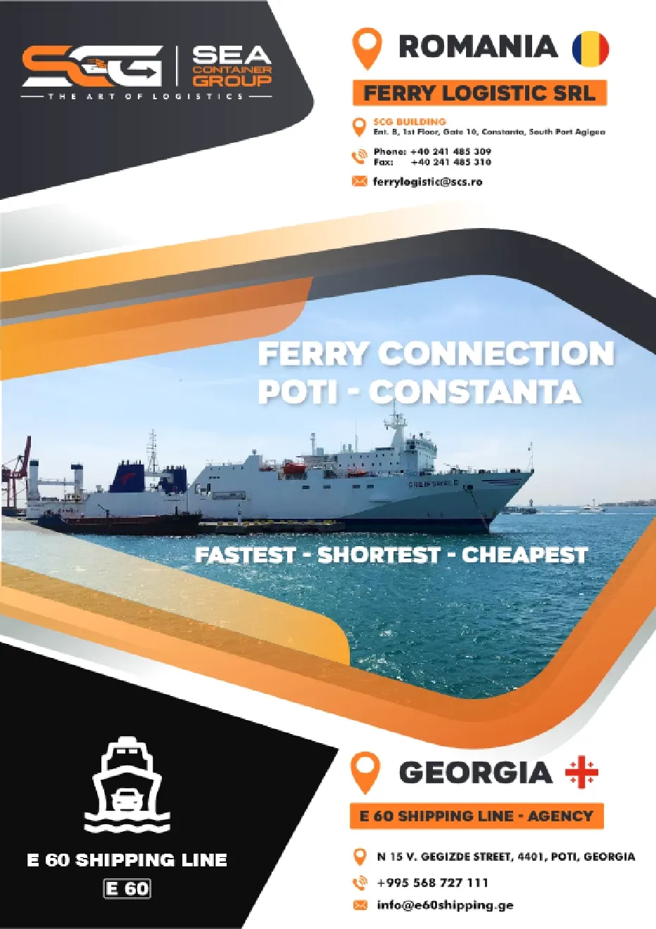 Lansarea unei noi linii de transport RO-RO între porturile Constanța și Poti/Georgia